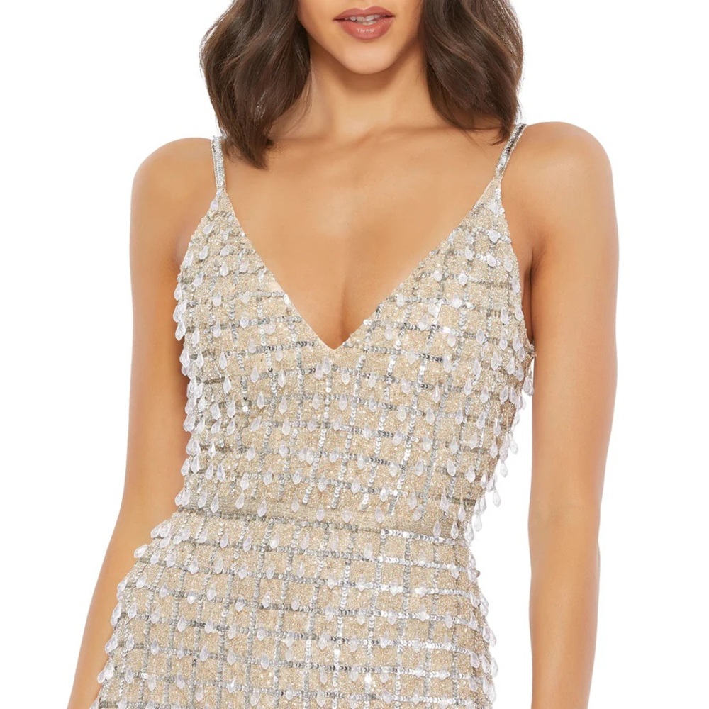 Mac duggal chandelier dress pageant bridal wedding prom gown custom couture